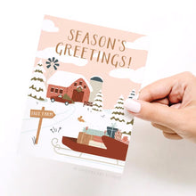 Load image into Gallery viewer, Season's Greeting! Tree Farm Greeting Card