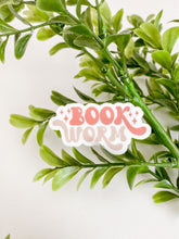 Load image into Gallery viewer, Book Worm Retro Sticker
