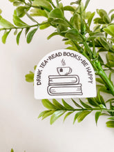 Load image into Gallery viewer, Drink Tea Read Books Sticker