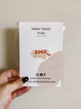 Load image into Gallery viewer, Book Worm Retro Sticker
