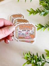 Load image into Gallery viewer, Cozy Bookish Weekend Ticket Sticker