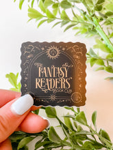 Load image into Gallery viewer, black and gold fantasy reader sticker