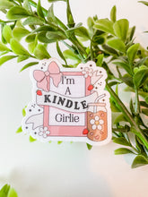 Load image into Gallery viewer, bookish girl kindle sticker