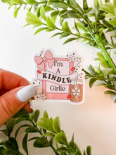 Load image into Gallery viewer, I'm A Kindle Girlie Bookish Sticker