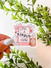 Load image into Gallery viewer, im a kindle girlie book sticker