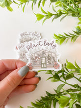 Load image into Gallery viewer, Plant Lady Clear Sticker
