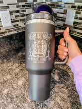 Load image into Gallery viewer, Morally Grey Book Club Engraved Book Tumbler