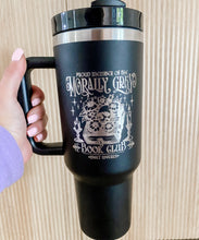 Load image into Gallery viewer, Morally Grey Book Club Engraved Book Tumbler