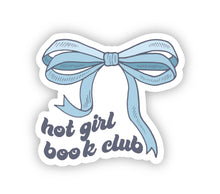 Load image into Gallery viewer, Hot Girls Book Club Bow Sticker