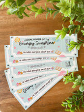 Load image into Gallery viewer, Grumpy Sunshine Ticket Bookmark