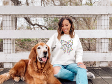 Load image into Gallery viewer, Christmas Light Bow Sweater