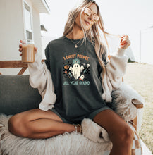 Load image into Gallery viewer, I Ghost People All Year Retro Halloween Shirt