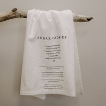 Load image into Gallery viewer, sugar cookie recipe tea towel