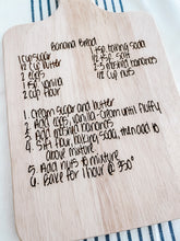 Load image into Gallery viewer, personalized recipe cutting board