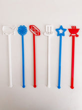 Load image into Gallery viewer, 4th of july beverage stirrers