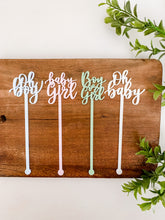 Load image into Gallery viewer, Baby Shower Drink Stirrers
