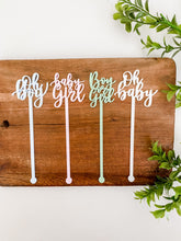 Load image into Gallery viewer, Baby Shower Drink Stirrers