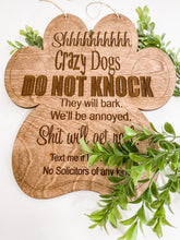 Load image into Gallery viewer, Do Not Knock Pet Hanger