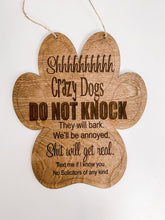 Load image into Gallery viewer, Do Not Knock Pet Hanger