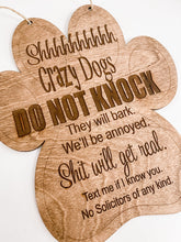 Load image into Gallery viewer, Do Not Knock Pet Hanger