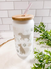 Load image into Gallery viewer, Boho Dog Glass Beer Can