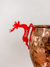 Load image into Gallery viewer, Reindeer Drink Tag/ Table Placecard