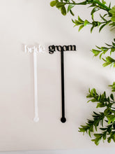 Load image into Gallery viewer, Bride + Groom Drink Stirrer Set