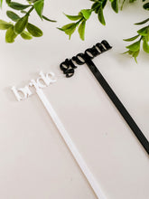 Load image into Gallery viewer, Bride + Groom Drink Stirrer Set