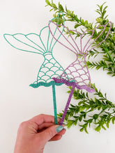 Load image into Gallery viewer, Mermaid Tail Cake Topper