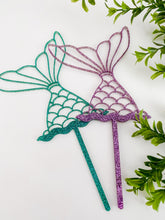 Load image into Gallery viewer, Mermaid Tail Cake Topper