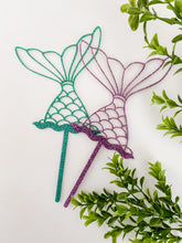 Load image into Gallery viewer, Mermaid Tail Cake Topper