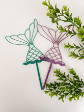 Load image into Gallery viewer, Mermaid Tail Cake Topper