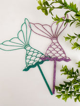 Load image into Gallery viewer, Mermaid Tail Cake Topper