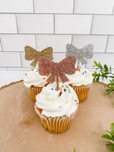 Load image into Gallery viewer, Bow Cupcake Toppers