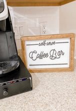 Load image into Gallery viewer, Self Serve Coffee Bar Sign