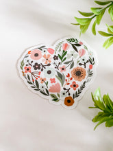 Load image into Gallery viewer, Floral Heart Sticker
