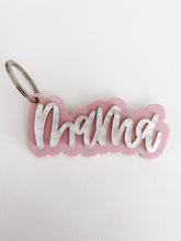 Load image into Gallery viewer, pink and white keychain