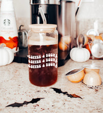 Load image into Gallery viewer, Coffee and Books Beer Glass Can
