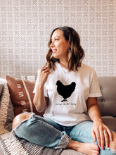 Load image into Gallery viewer, crazy chicken lady women graphic tee