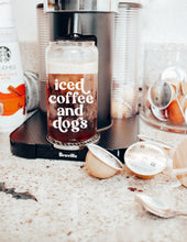 Load image into Gallery viewer, Iced Coffee + Dogs Glass Beer Can