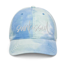 Load image into Gallery viewer, sunkissed blue tie dye baseball hat