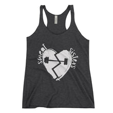 Load image into Gallery viewer, gray sweat sisters work out tank top