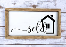 Load image into Gallery viewer, sold sign for realtors