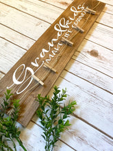 Load image into Gallery viewer, grandkids wood picture hanger