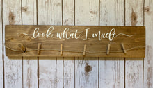 Load image into Gallery viewer, look what i made wood hanger