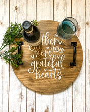 Load image into Gallery viewer, wine and cheese wood tray