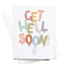 Load image into Gallery viewer, Get Well Soon Balloon Greeting Car
