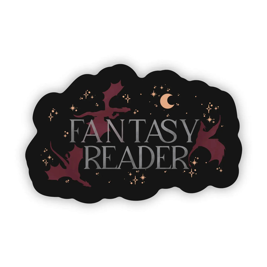 Fantasy Reader Dragon Sticker