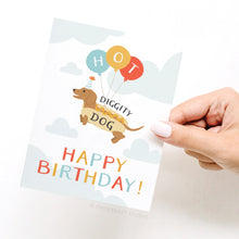 Load image into Gallery viewer, Hot Diggity Dog Greeting Card
