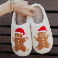 Load image into Gallery viewer, Gingerbread Man Christmas Slippers
